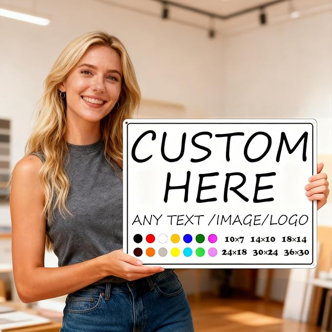 Custom Signs Outdoor-30×24inches-Large size, Prefabricated holes, - Image 2