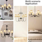 TAaMTYH small lamp shade chandelier shades set of 6，Fabric Lampshade - Image 6