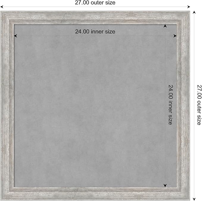 Amanti Art Silver Framed Magnetic Board 27x27 Medium Vision Board - Image 4