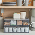 STORi STAX Plastic Stackable Organizer Drawers Classic Grey | 12.5" Wide | Set - Image 5