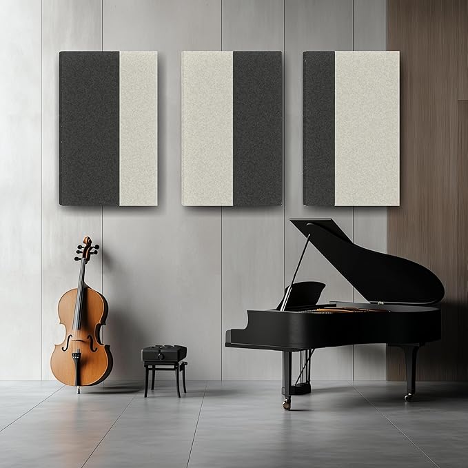 Soon Global 3-Pack Stitched Fabric Acoustic Panels Sound Absorbing, 3-Piece - Image 7