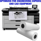 Wide Format Paper Bond Engineering Rolls (2 Rolls, 36 In x 500 Ft)