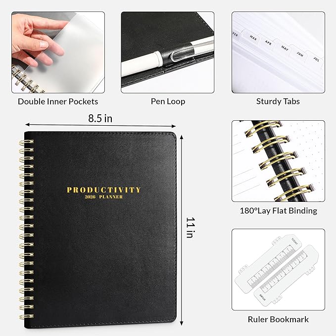 SUNEE 2026 Planner 8.5" x 11" – Dated Productivity Planner - Image 5