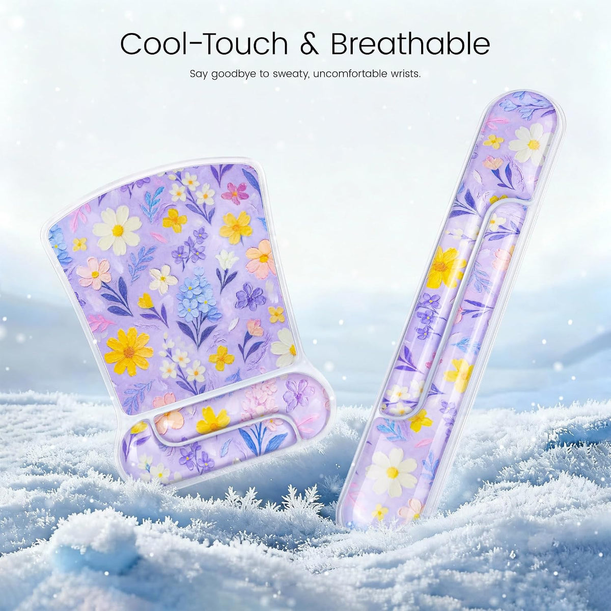 Ospelelf Mouse Pad with Wrist Rest and Ergonomic Gel Keyboard Hand Wrist, Sup...