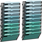 SUPEASY 10-Tier Wall File Organizer, Hanging Wall Files