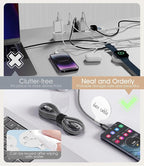 32Pcs Nearockle Cable Labels and Silicone Cable Ties Value Cable Management Set - Image 4
