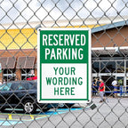 SmartSign 14 x 10 inch Custom “Reserved Parking” Metal Sign - Image 2