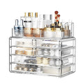 ZHIAI Stackable Storage Drawers, Acrylic Bathroom Counter Organizer Clear by ZHIAI