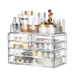 ZHIAI Stackable Storage Drawers, Acrylic Bathroom Counter Organizer Clear - Image 7