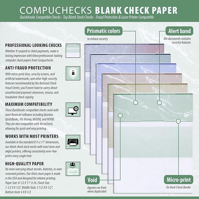 Compuchecks Check on Top Blank Check Paper - Image 4