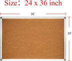 Cork Bulletin Board, Bulletin-Boards, Notes Board, Memo Board, 24x 36 inch - Image 5