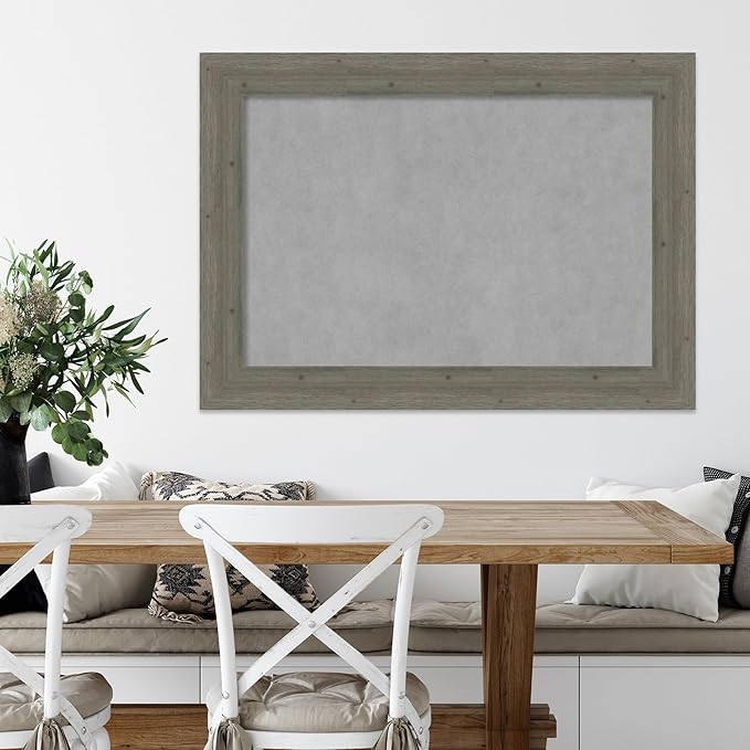 Amanti Art Grey Framed Magnetic Board 31x43 Large Vision Board - Image 5