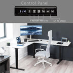 VIVO Electric Corner 75 x 63 inch L-Shaped Standing Desk, Memory Height - Image 5