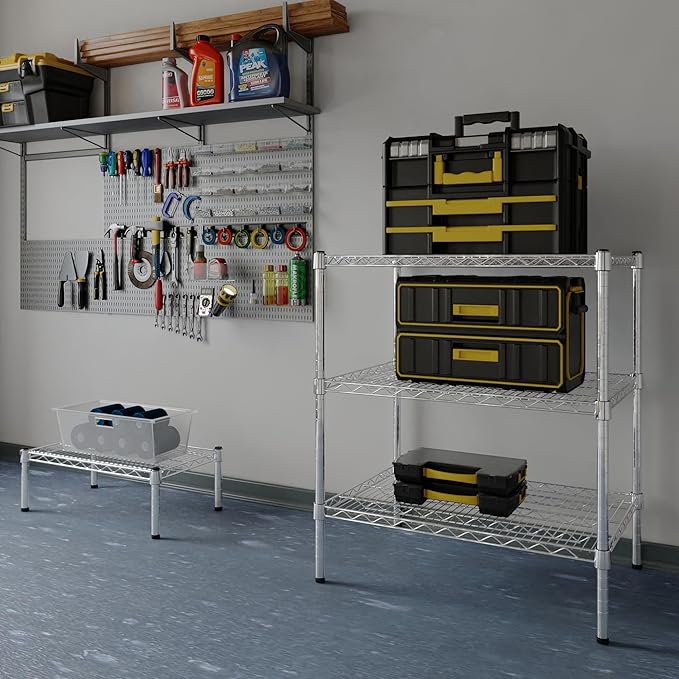 Regal Altair 21" Deep x 30" Wide x 34" Height Wire Shelving Kit | 3-Tier | NSF - Image 5