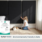 BUBOS 2 PCS Fabric Acoustic Panels, 47.2''x23.7'' Decorative Sound Dampening - Image 3