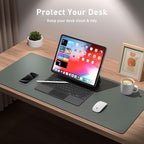 Aothia Leather Desk Pad Protector, Office Desk Mat, Large Mouse Pad, Non-Slip - Image 3