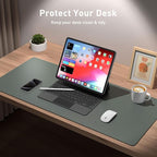 Aothia Leather Desk Pad Protector, Large Mouse Pad, Office Desk Mat, Non-Slip - Image 3