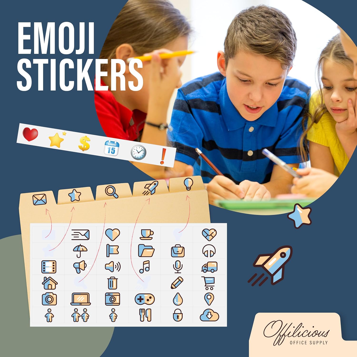 Index Card Dividers 3x5" — 100 Pcs of Cardboard Alphabet Dividers with 108 Stickers & Tabs for Index Card Organizer Holder, Storage File Box, Notecard Organizers — Recipe, Monthly, Alphabetical Cards