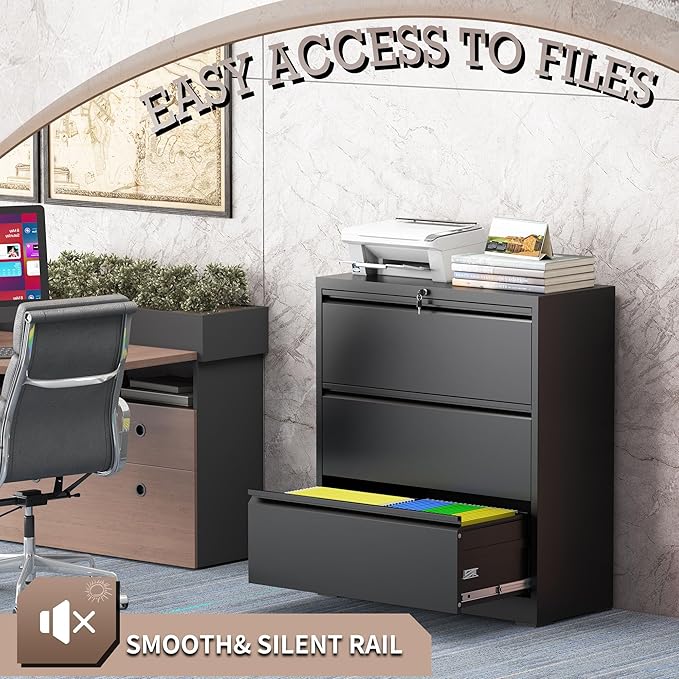 mysteeldepot 3 Drawer Lateral File Cabinet - Image 6