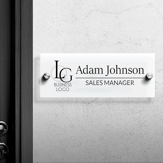 Custom Name Plates for Doors Personalized Wall Name Signs Office Workspace by CustomYourMemories
