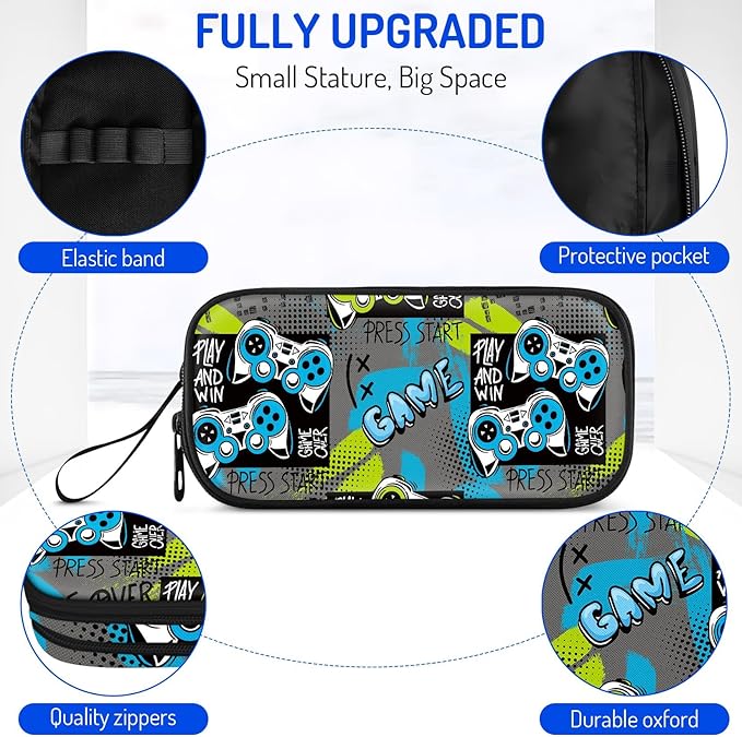 Fitvc Large Pencil Case for Boys, Gamer Boys Pencil Pouch for Kids Teens School - Image 2