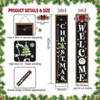 Double-sided Merry Christmas Wooden Sign Stand - Image 2