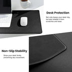 ALOANES Black Waterproof Desk Mat, - Image 5