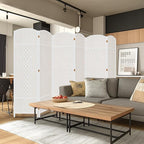 DURASPACE 6 Panel Room Divider, 6ft Tall Folding Privacy Screen, 360°Rotation - Image 2