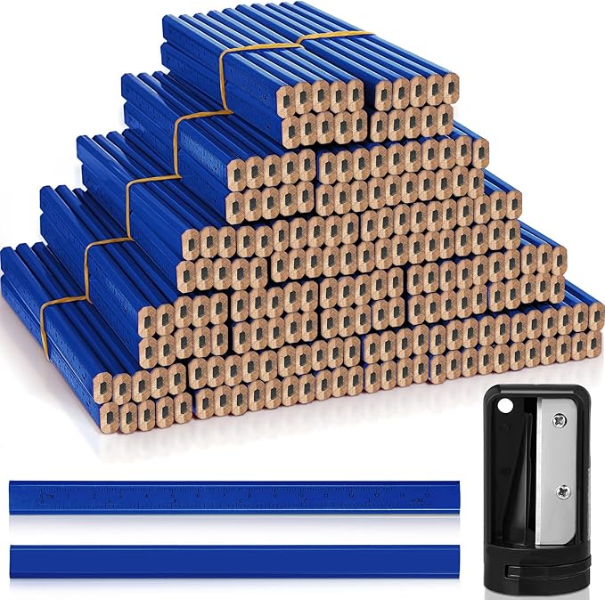 Honoson 200 Pcs Flat Construction Pencils by Honoson