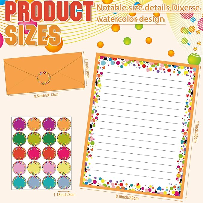 TaoBary 160 Pcs Stationery Paper Set 50 Double Sided Stationery Papers - Image 5