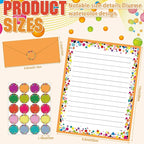 TaoBary 160 Pcs Stationery Paper Set 50 Double Sided Stationery Papers - Image 5