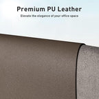 Aothia Leather Desk Pad Protector, Large Mouse Pad, Office Mat, Non-Slip PU - Image 2
