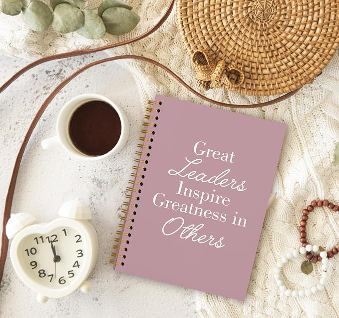 OXW Pink Meeting Notebooks for Work, Leadership Gifts Office Work Notebook - Image 3