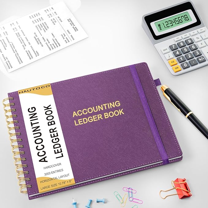 HAUTOCO Hardcover Accounting Ledger Book - Image 7