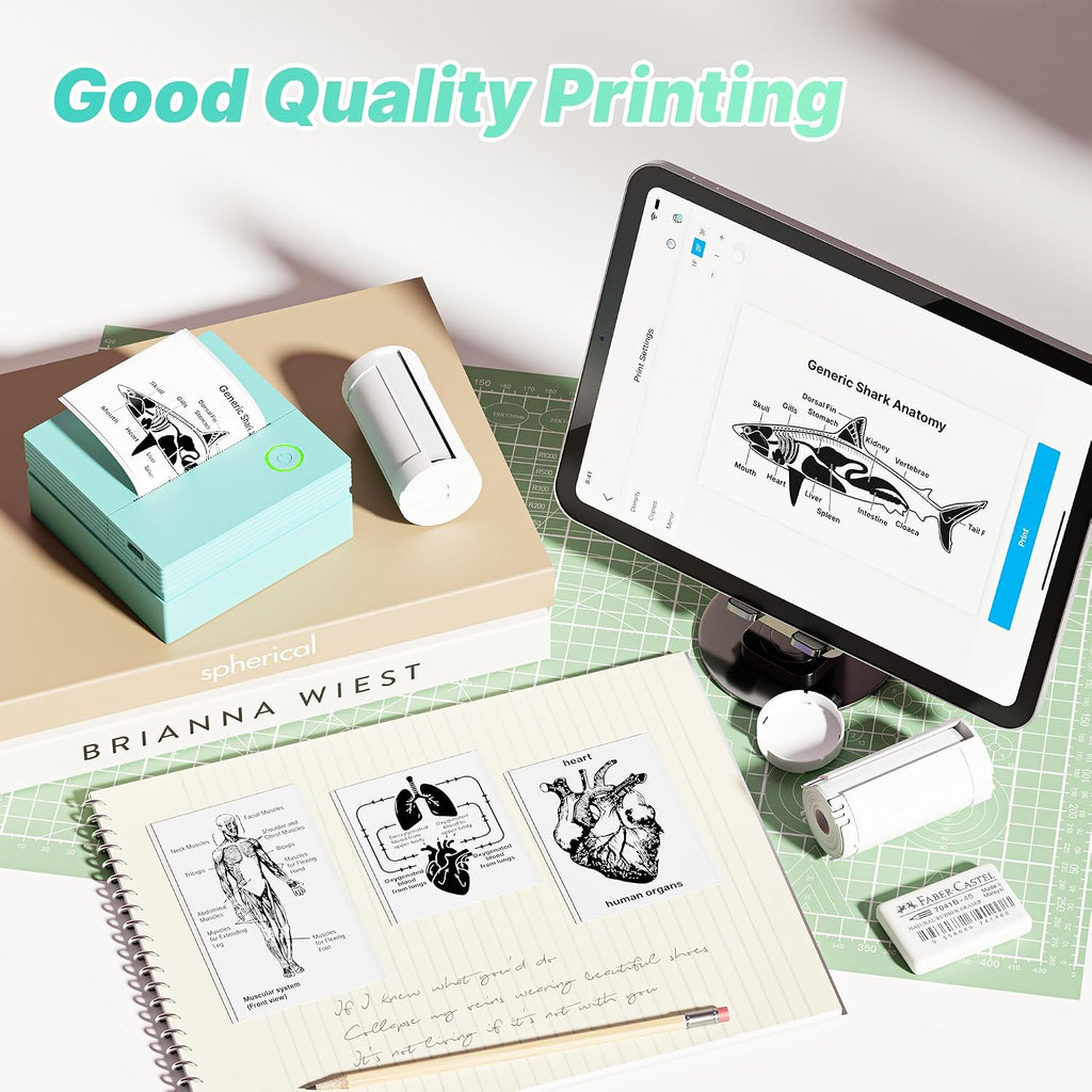 54mmx3.2m Sticker Paper, 3 Rolls Sticker Paper for Printer, White | High Quality, No BPA or BPS, Self-Adhesive, Compatible with PM290 Sticker Printer Machine, Thermal Paper for Journal Study