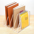 AIDIMOO Acrylic Magazine File Holder, 4 Vertical Compartments Desk Document by Unknown