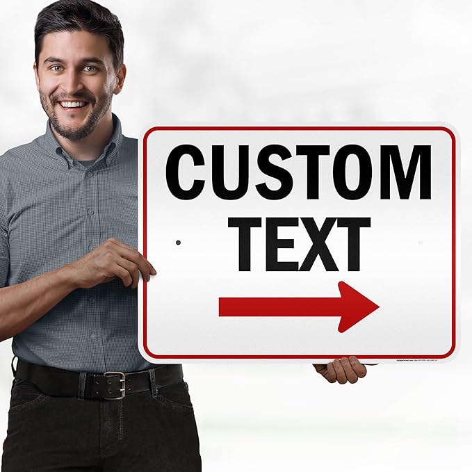 Custom Arrow, Custom Directional Sign, Right Arrow, 18x24 Inches, 3M EGP - Image 2