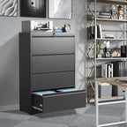 FLIXELIO File Cabinets 4 Drawer, Metal Office Storage Filing Cabinet - Image 2