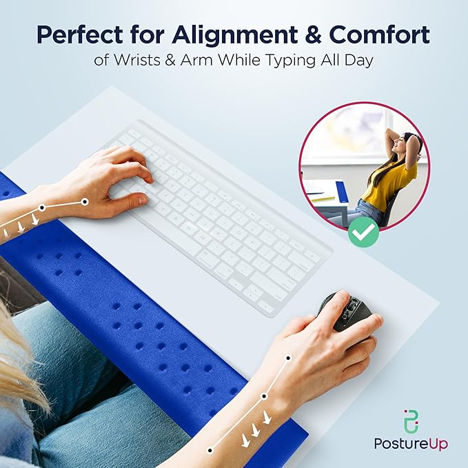 EdgeRest PostureUp L-Shaped Desk Long Wrist Rest Elbow, Forearm & Wrist Comfort - Image 4