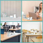 SUPEASY Pen Holder for Desk, 6 Piece Mesh Desk Organizer set for Office - Image 7