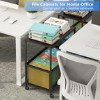 Sbanmao Rolling File Cart, Mobile Hanging File Cabinet - Image 3