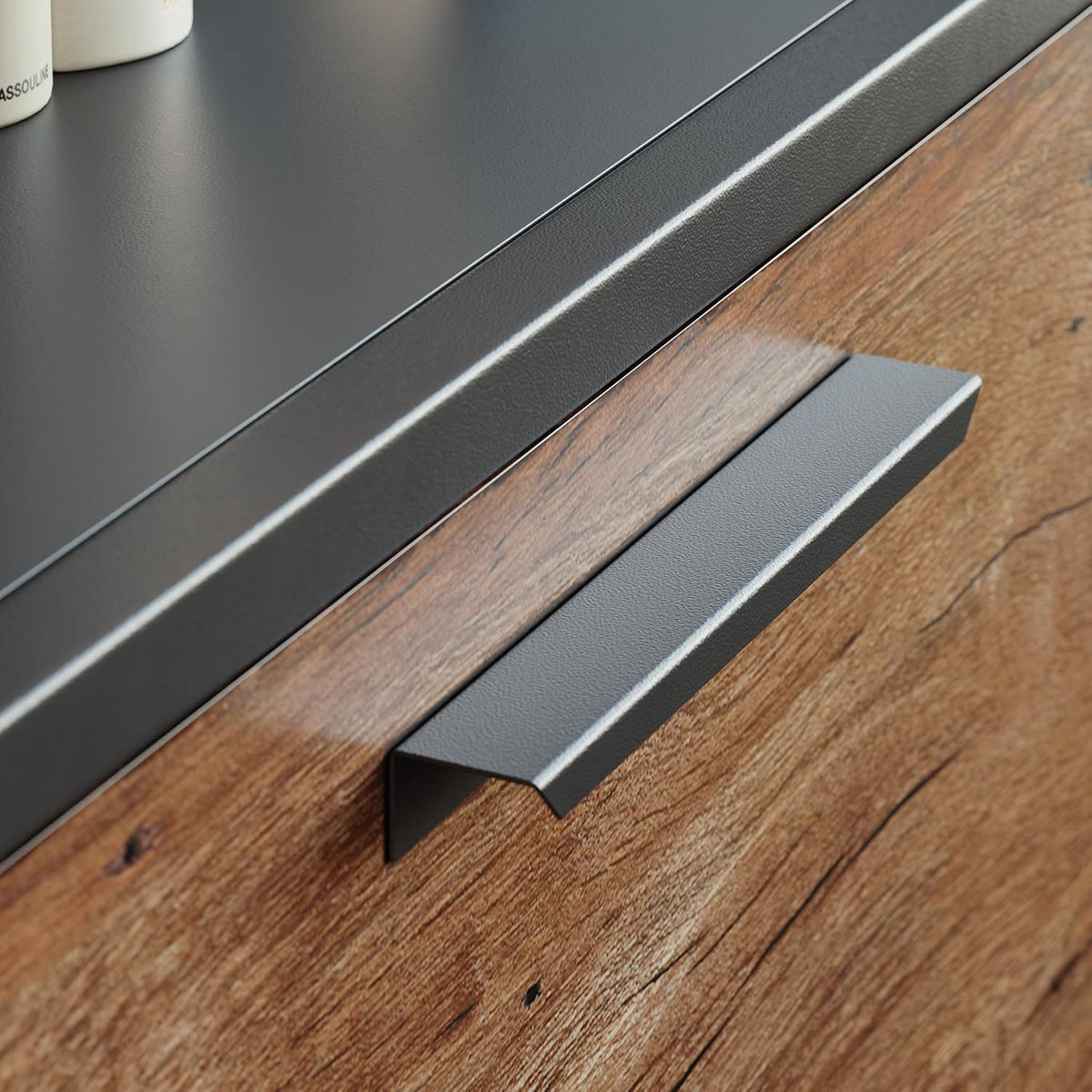File with Design, Brown