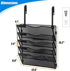 EASEPRES 5 Pocket Mesh Hanging Wall File Organizer - Image 2