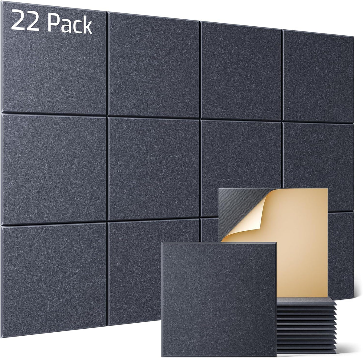 Sonicism 22 Pack Acoustic Wall Panels