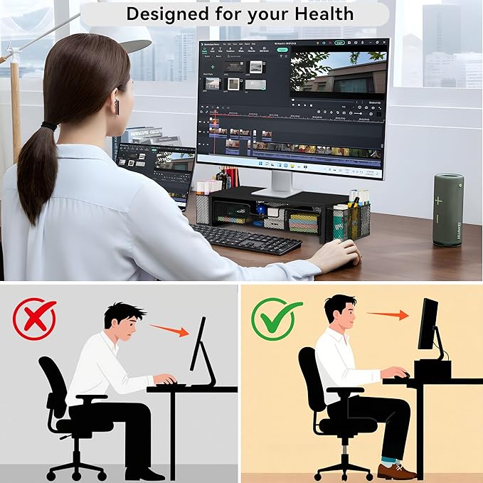 Qupui Computer Monitor Stand Riser - Image 4