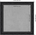 Amanti Art Black Framed Magnetic Board 24x24 Medium Vision Board - Image 2