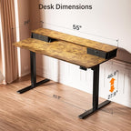 Kingant 55 x 24 Inch Electric Standing Desk - Image 3