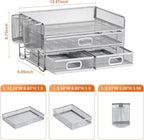 Marbrasse 3 Tier Mesh Desk Organizer - Image 5
