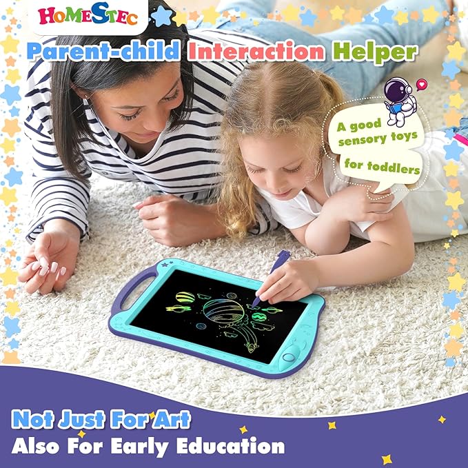 HOMESTEC Astrodraw Drawing Pad Toys, Colorful LCD Writing Tablet - Image 5