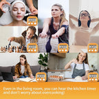 4 Pack Orange Digital Kitchen Timer Magnetic Digital Timer - Image 7